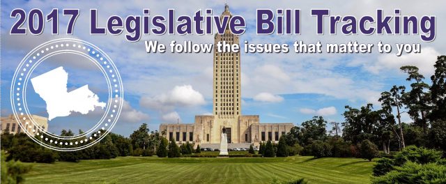 2017 Legislative Bill Tracking, Louisiana Developmental Disabilities Council, LADDC